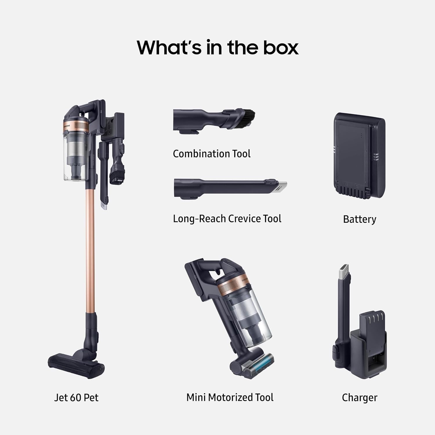 SAMSUNG Jet 60 Pet Cordless Stick Vacuum Cleaner with Extra Battery