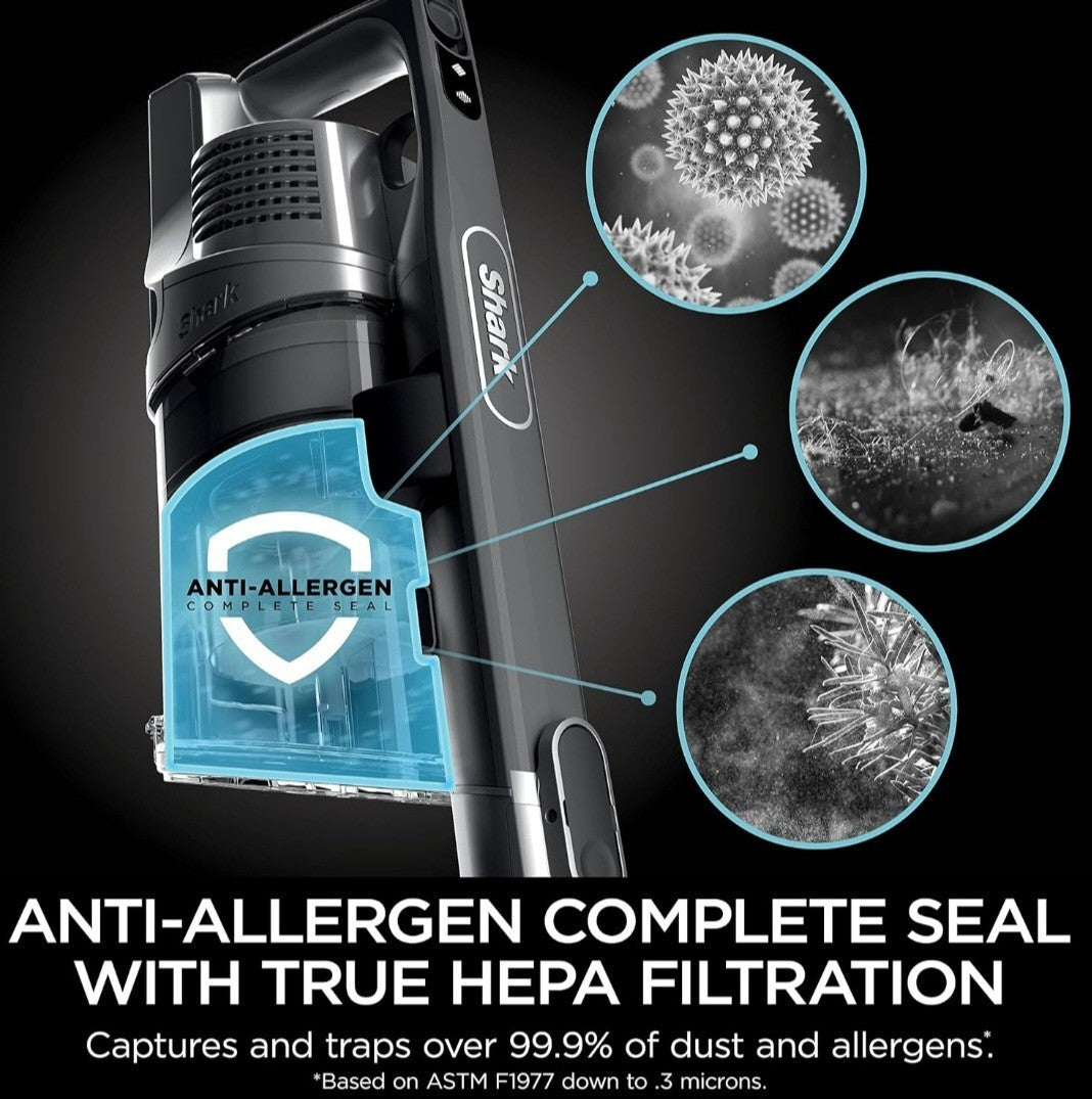 Shark Pet plus Cordless Stick Vacuum W/ Powerfins Self Cleaning Brushroll &...