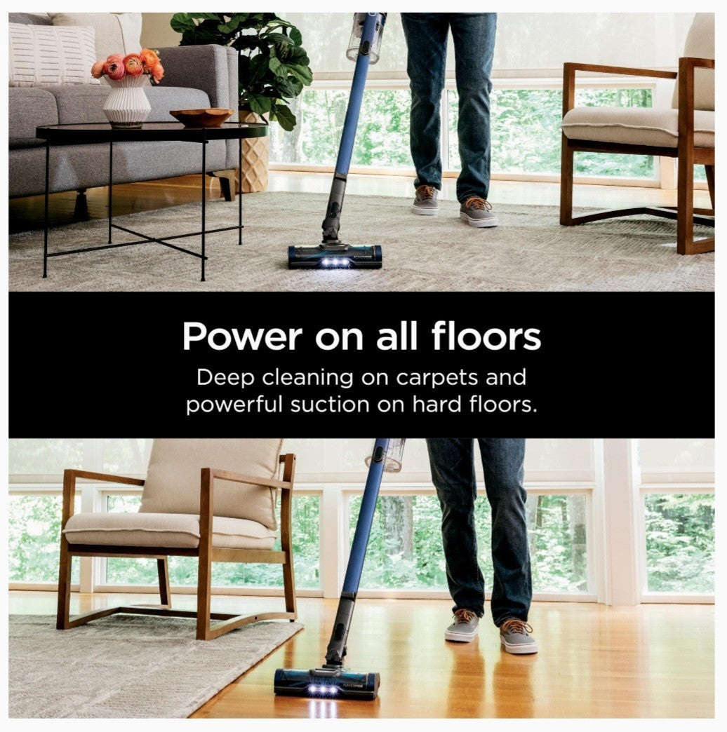 Shark Pet plus Cordless Stick Vacuum W/ Powerfins Self Cleaning Brushroll &...