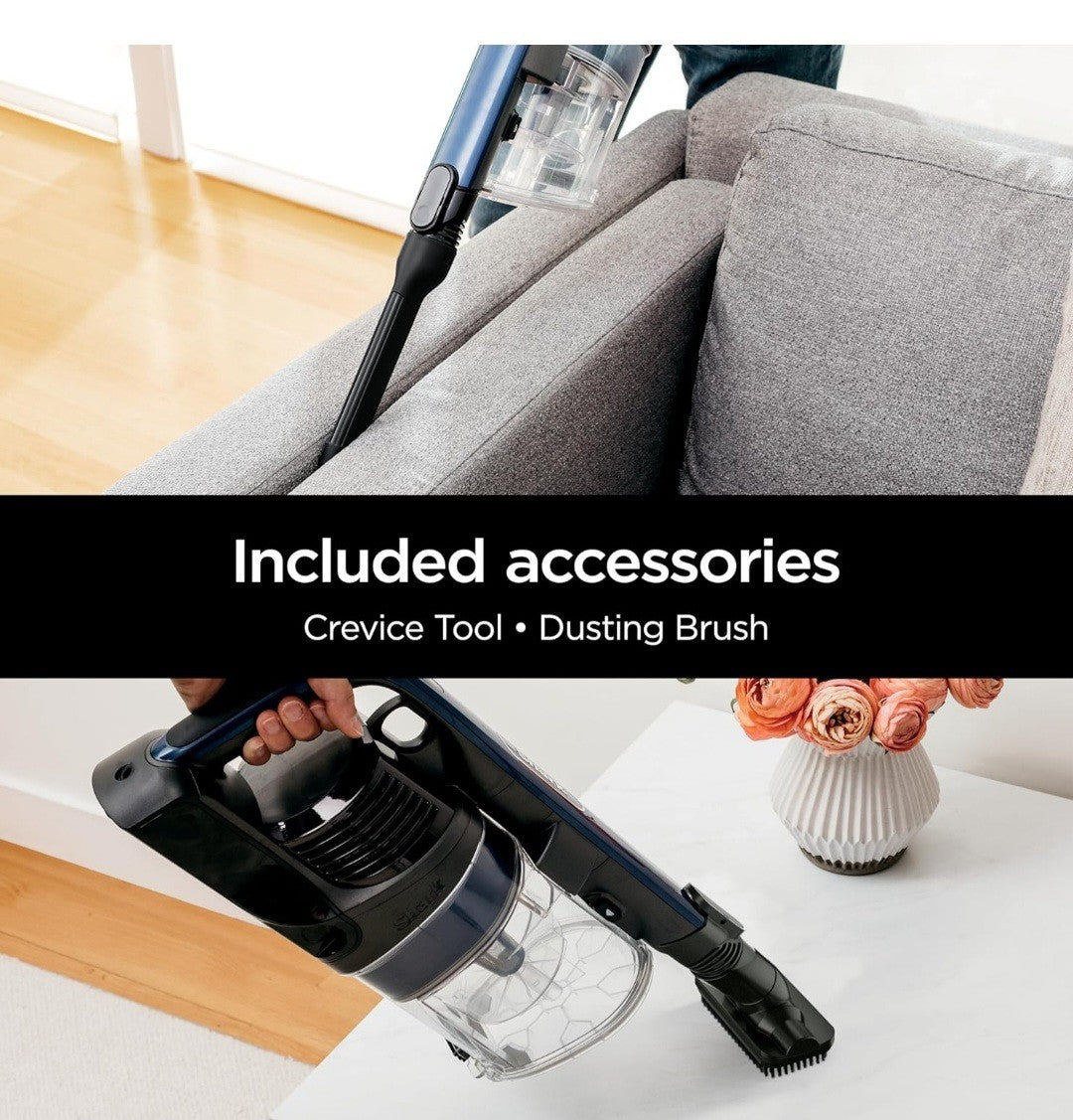 Shark Pet plus Cordless Stick Vacuum W/ Powerfins Self Cleaning Brushroll &...