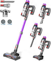 Cordless Stick Vacuum Cleaner - 550W Powerful Cordless Vacuum with HEPA Filte...