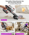 Cordless Stick Vacuum Cleaner - 550W Powerful Cordless Vacuum with HEPA Filte...